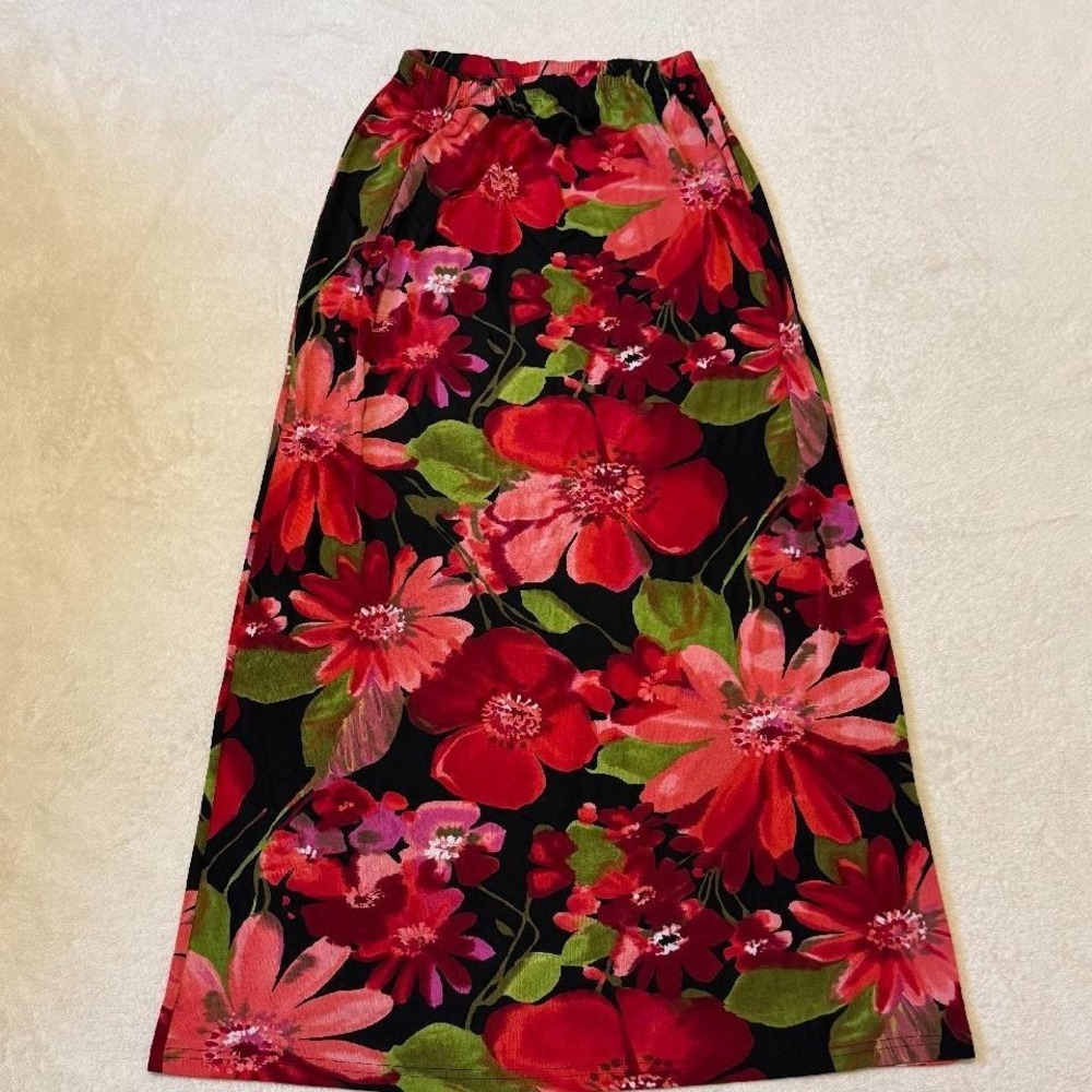 Floral maxi skirt